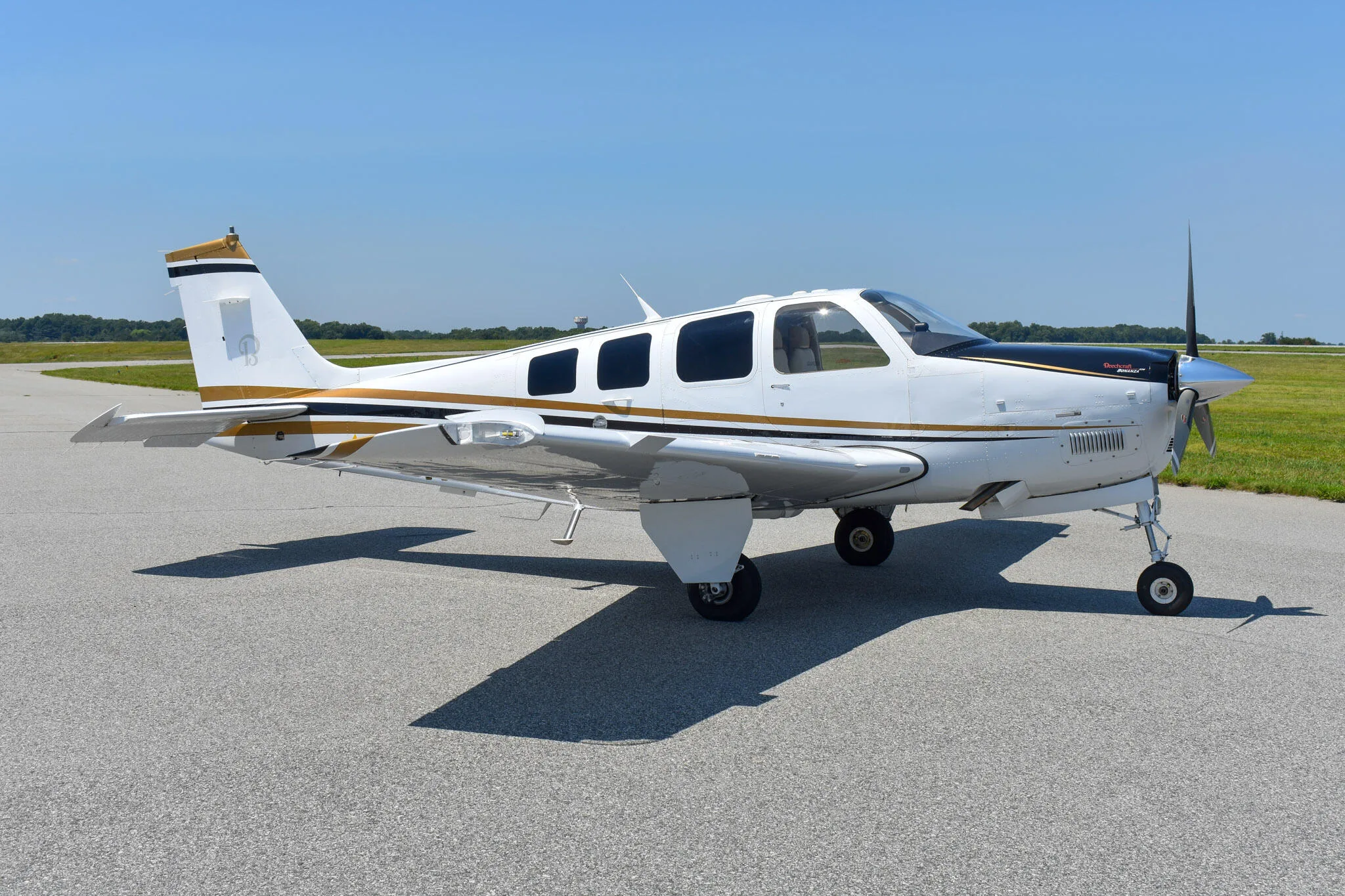Exterior view of a 2006 Beechcraft G36 Bonanza.