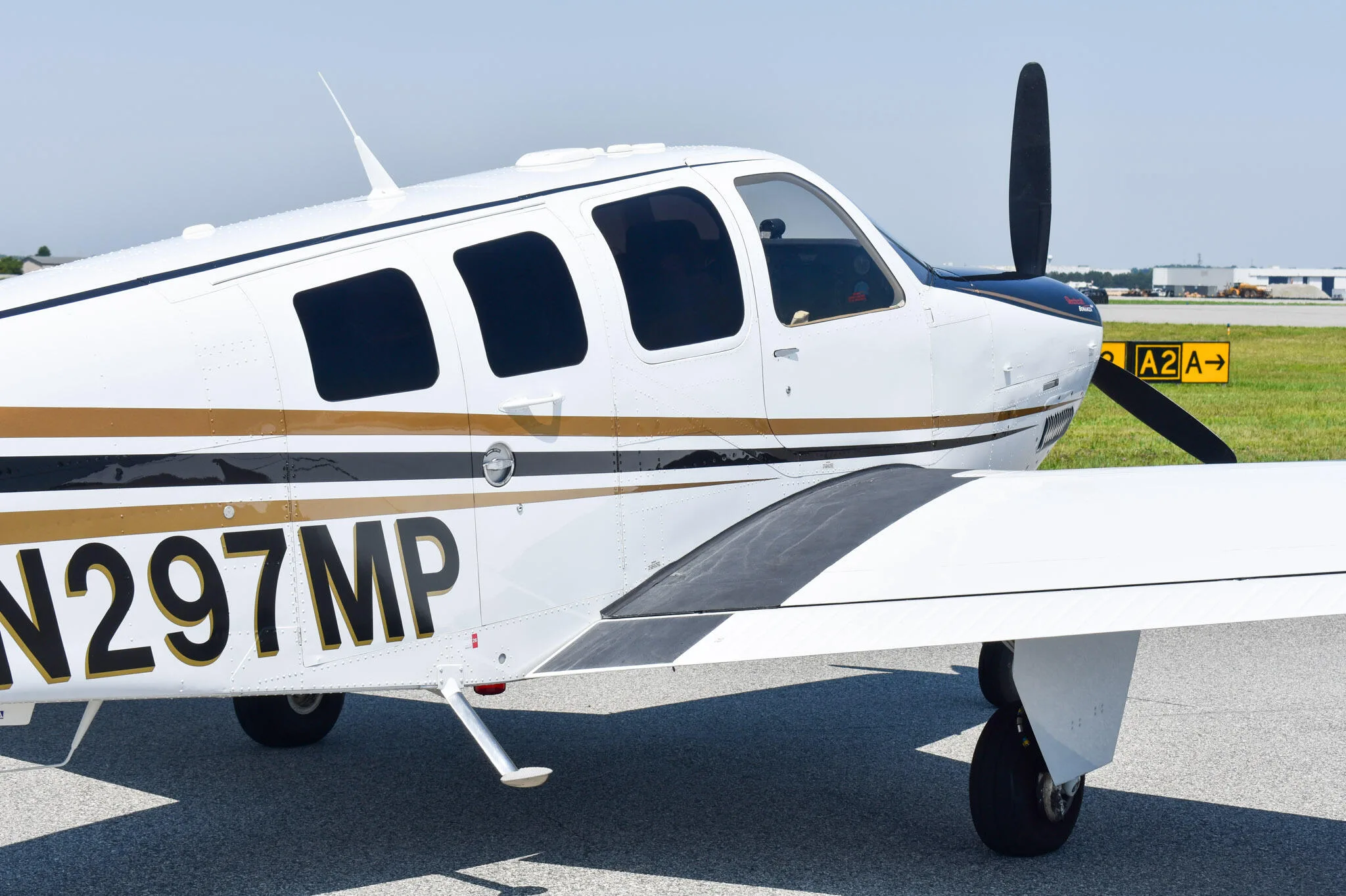 Exterior view of a 2006 Beechcraft G36 Bonanza.