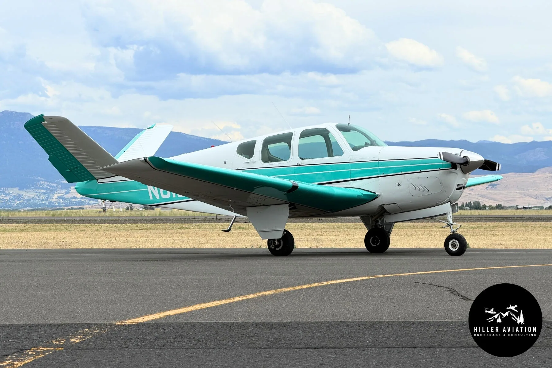 Exterior view of a 1958 Beechcraft J35 Bonanza.