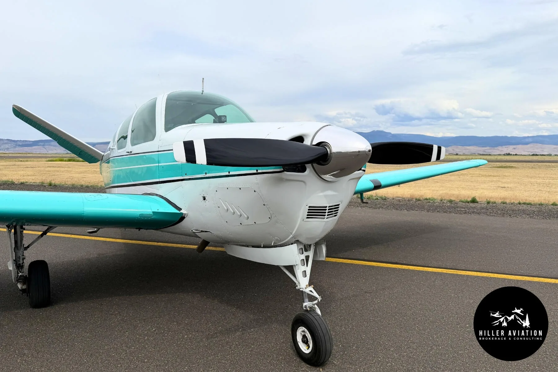 Exterior view of a 1958 Beechcraft J35 Bonanza.