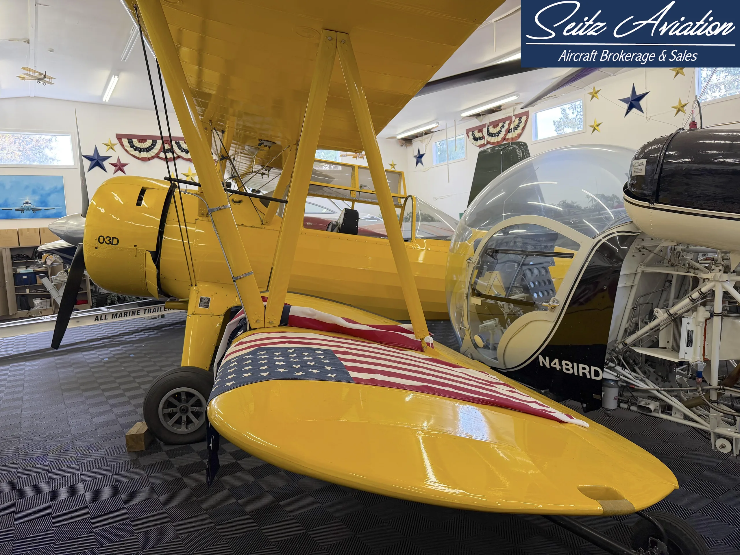 Marketing image of a 1940 Boeing B75N1.