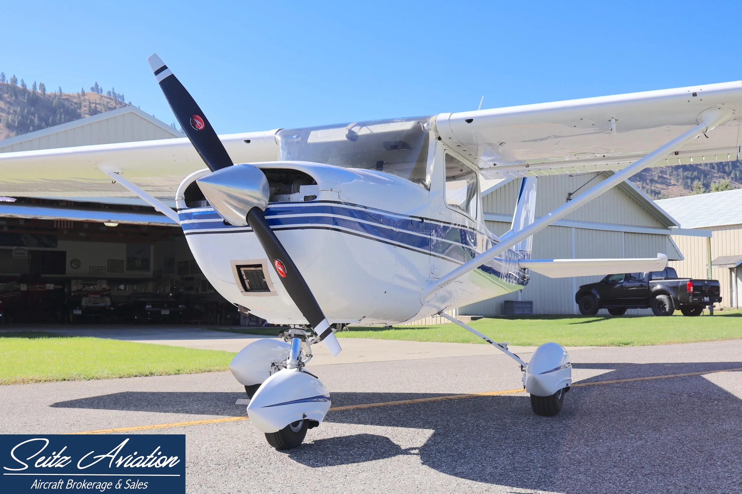 Exterior view of a 1968 Cessna 150H.