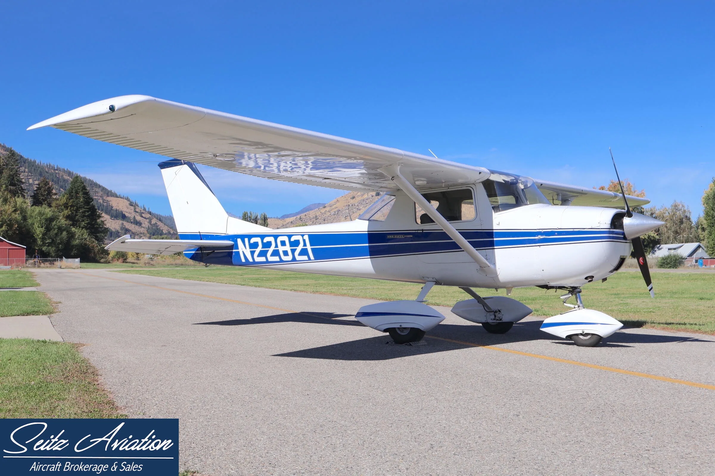 Exterior view of a 1968 Cessna 150H.
