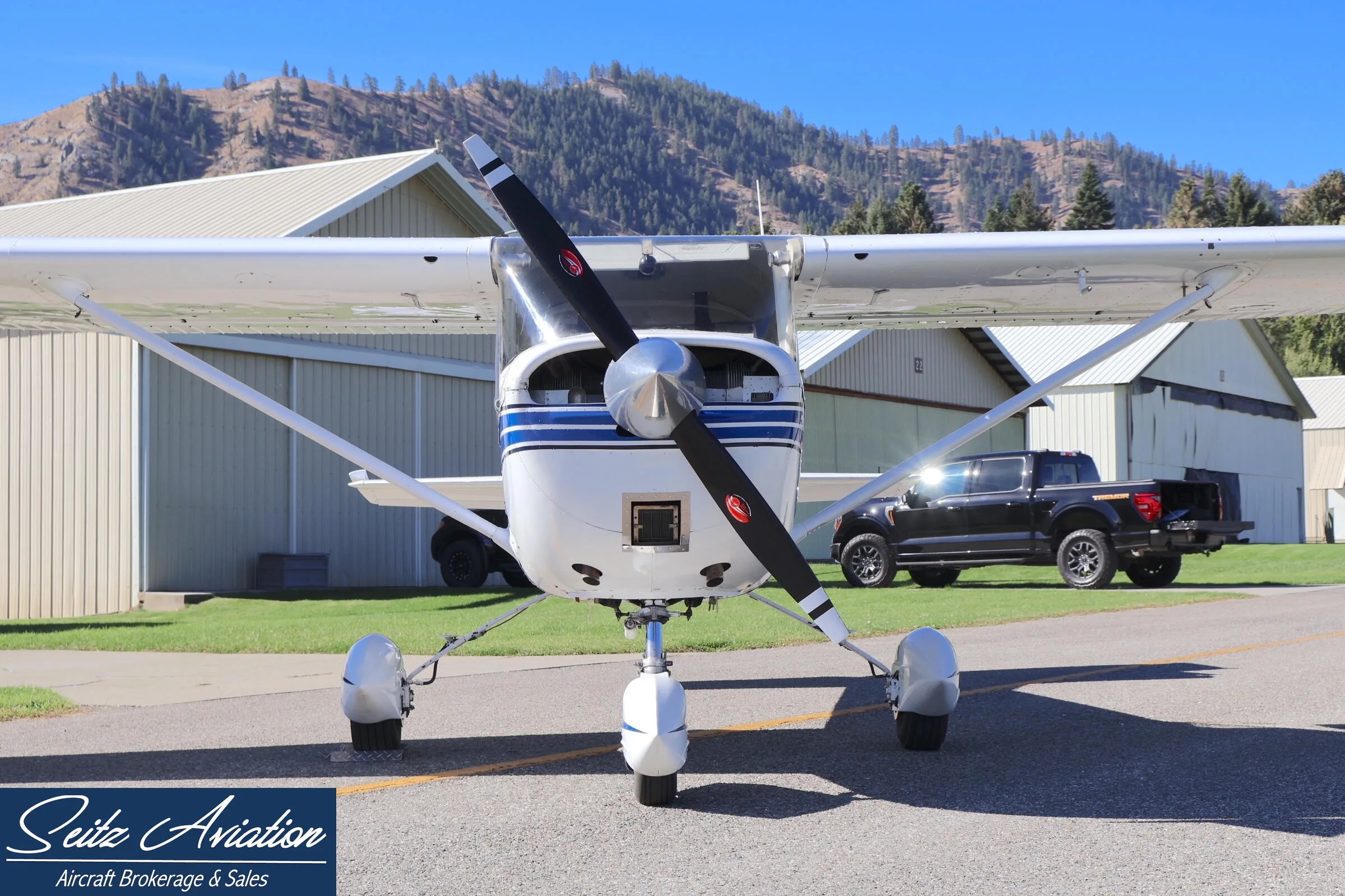 Exterior view of a 1968 Cessna 150H.
