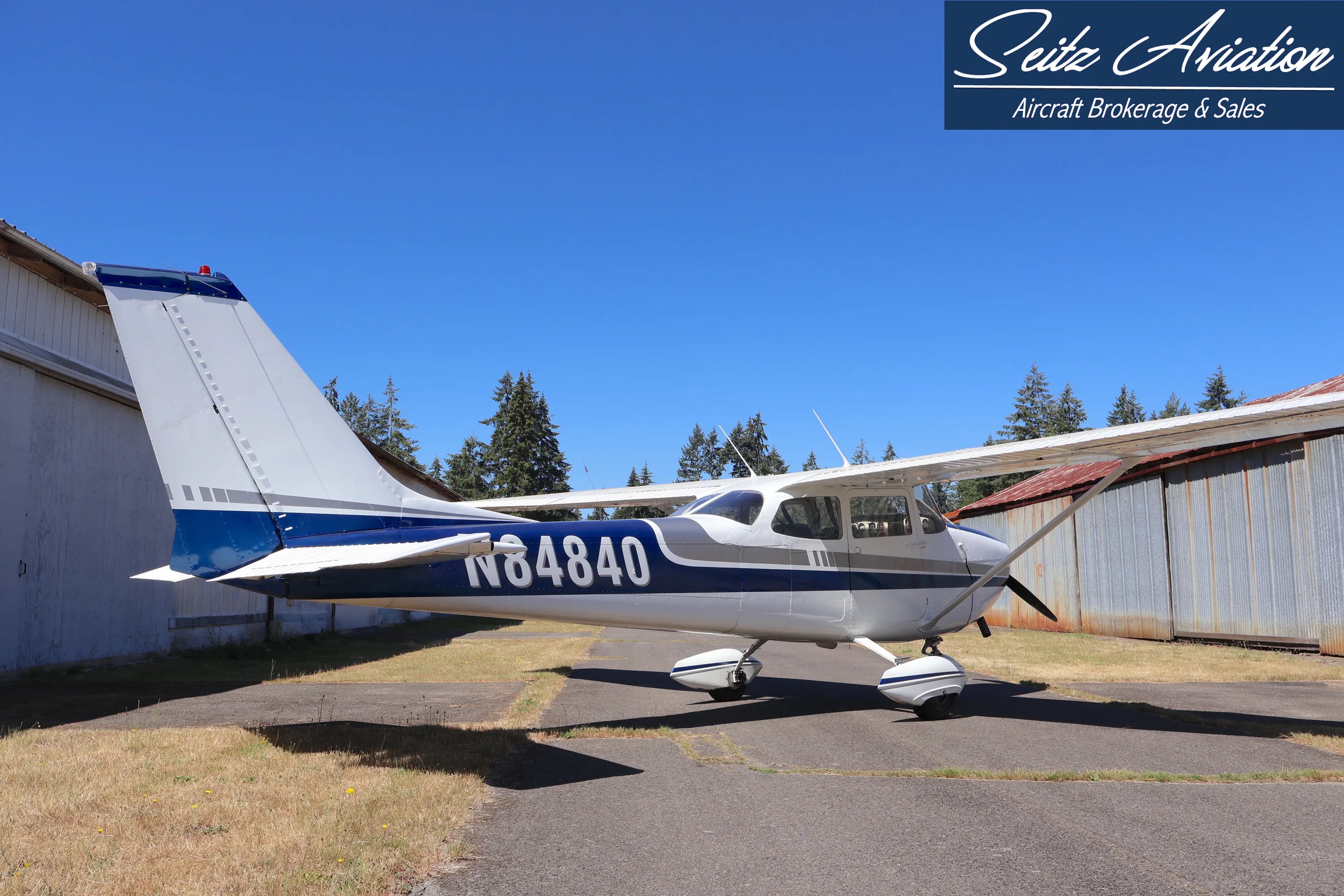 Exterior view of a 1969 Cessna 172K Skyhawk.