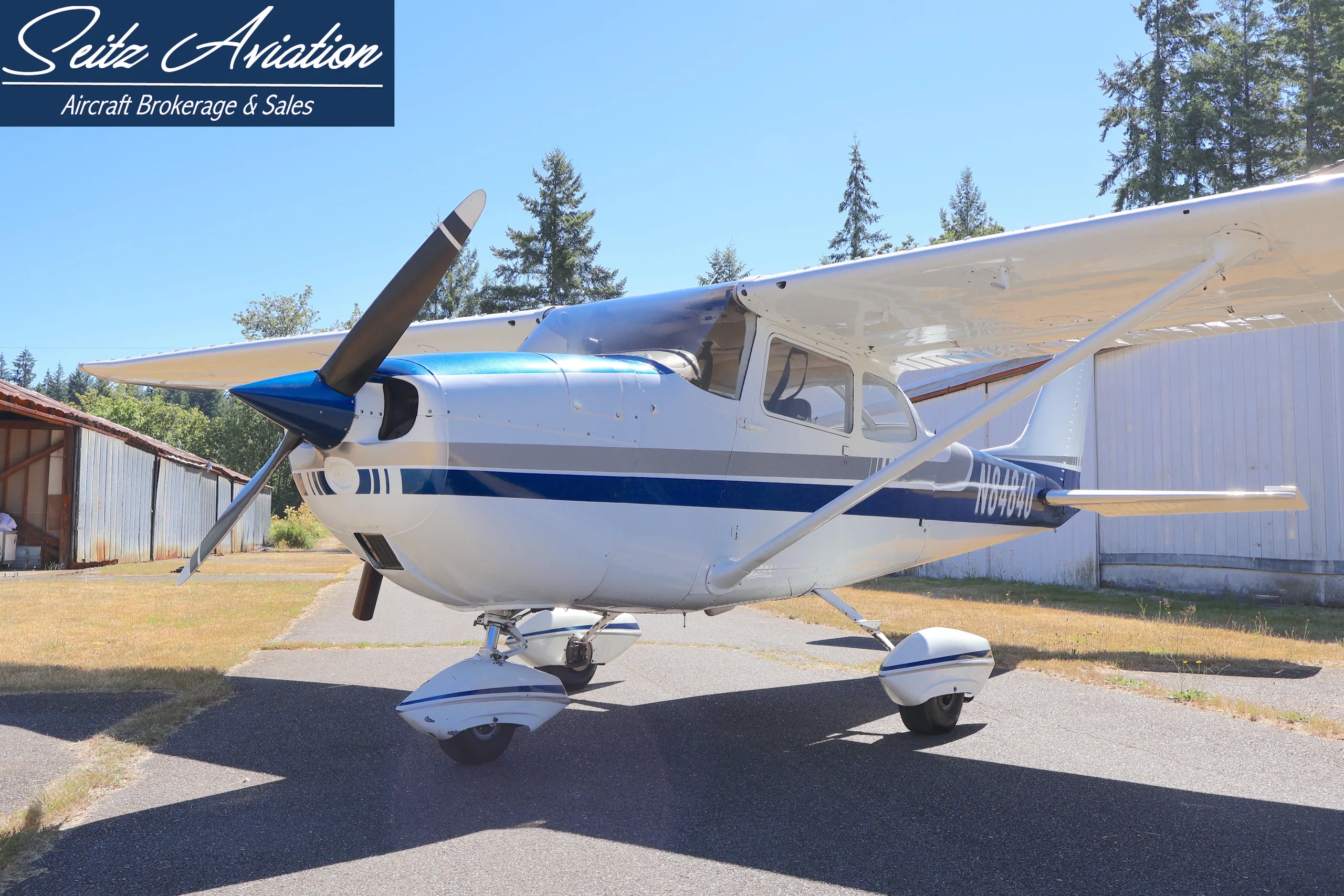 Exterior view of a 1969 Cessna 172K Skyhawk.