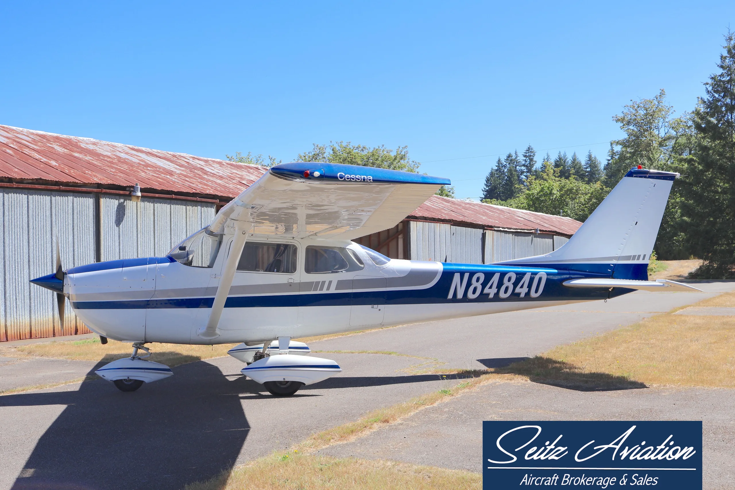 Exterior view of a 1969 Cessna 172K Skyhawk.