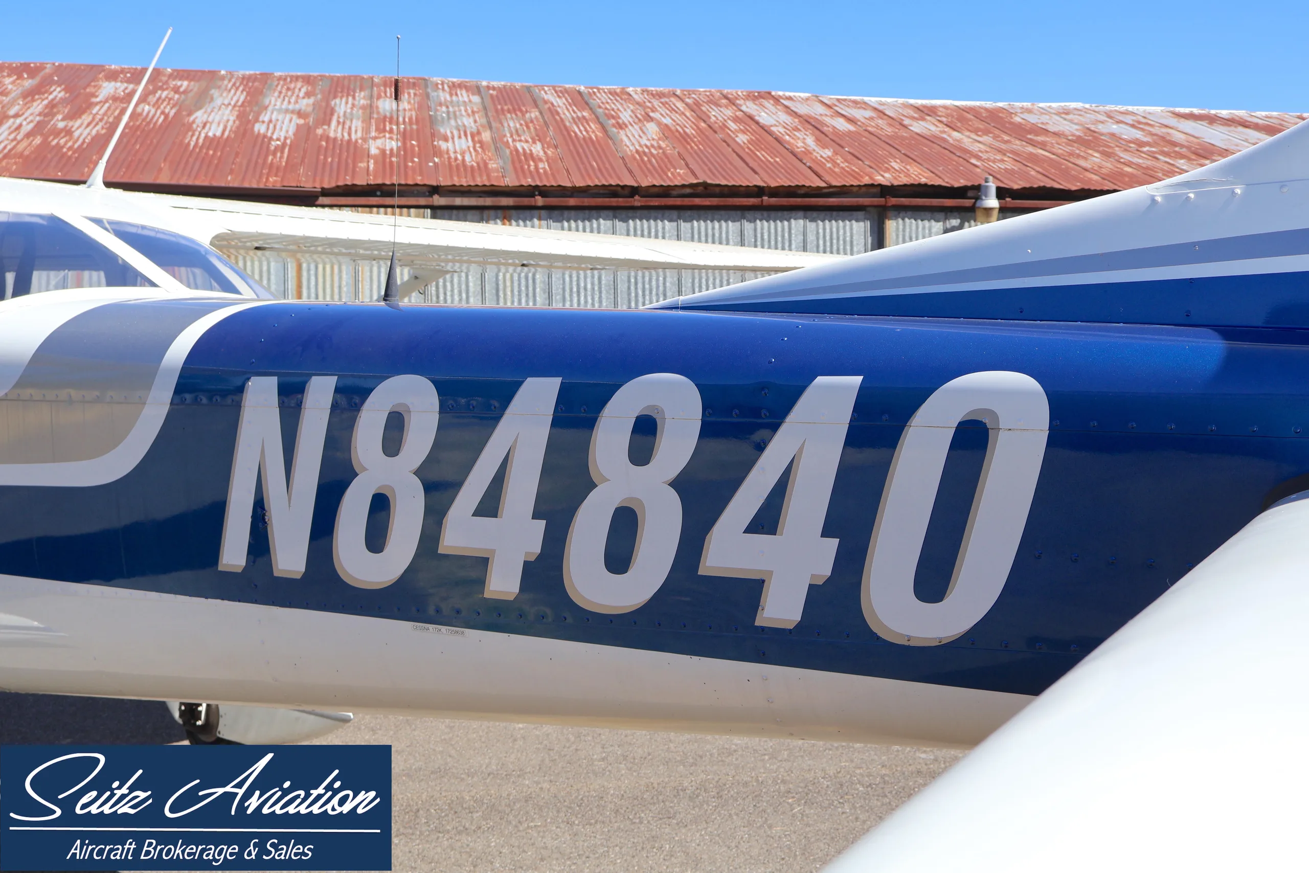 Exterior view of a 1969 Cessna 172K Skyhawk.