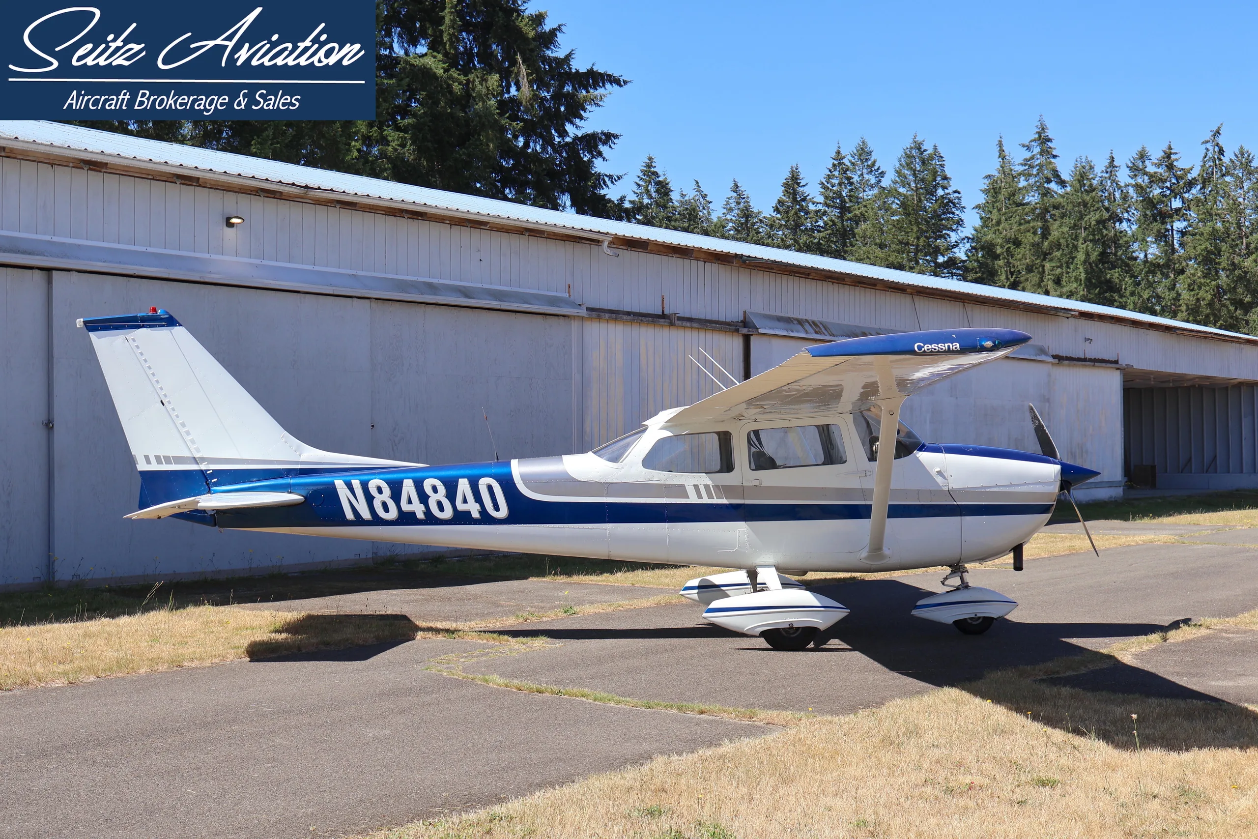 Exterior view of a 1969 Cessna 172K Skyhawk.