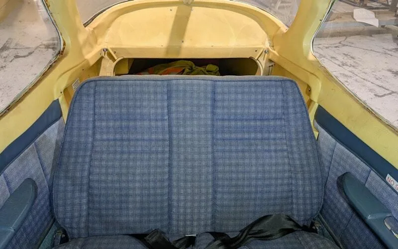 Cabin interior of a 1976 Cessna 172M Skyhawk.
