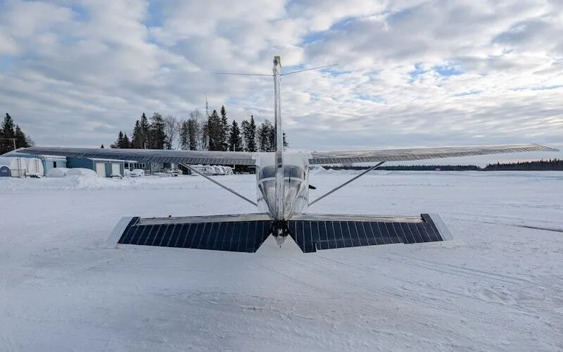 Exterior view of a 1976 Cessna 172M Skyhawk.