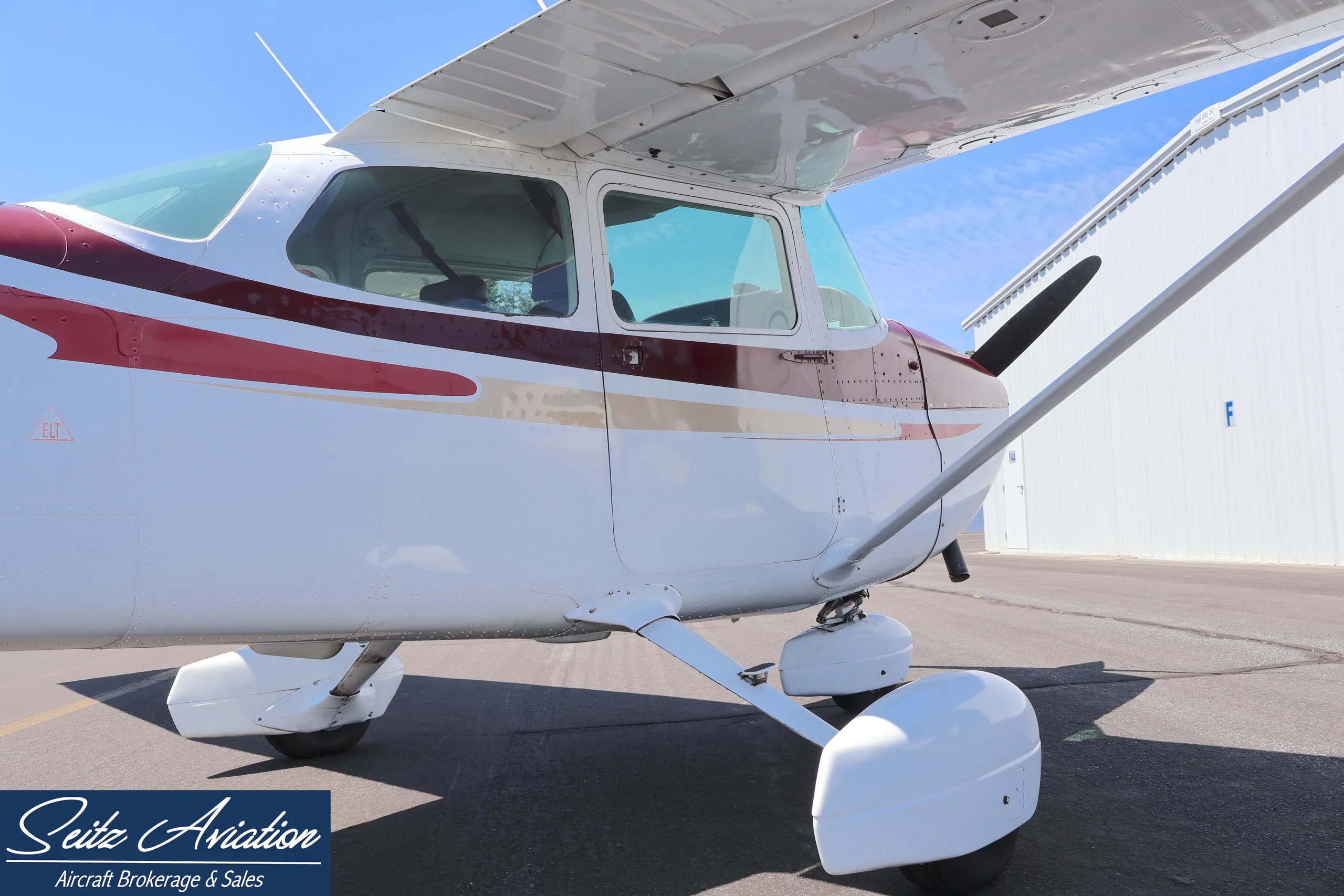 Exterior view of a 1969 Cessna 172M Skyhawk.
