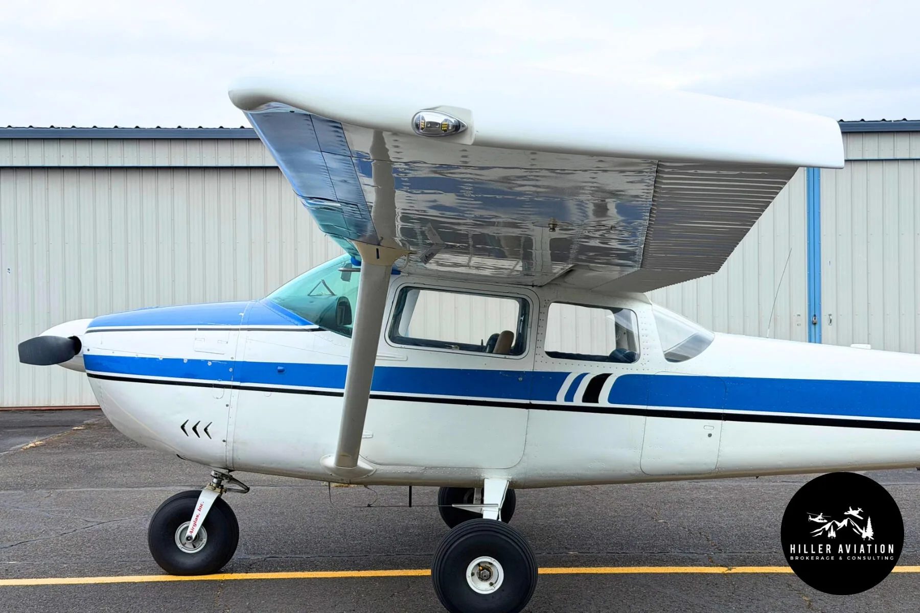Exterior view of a 1962 Cessna 182E Skylane.
