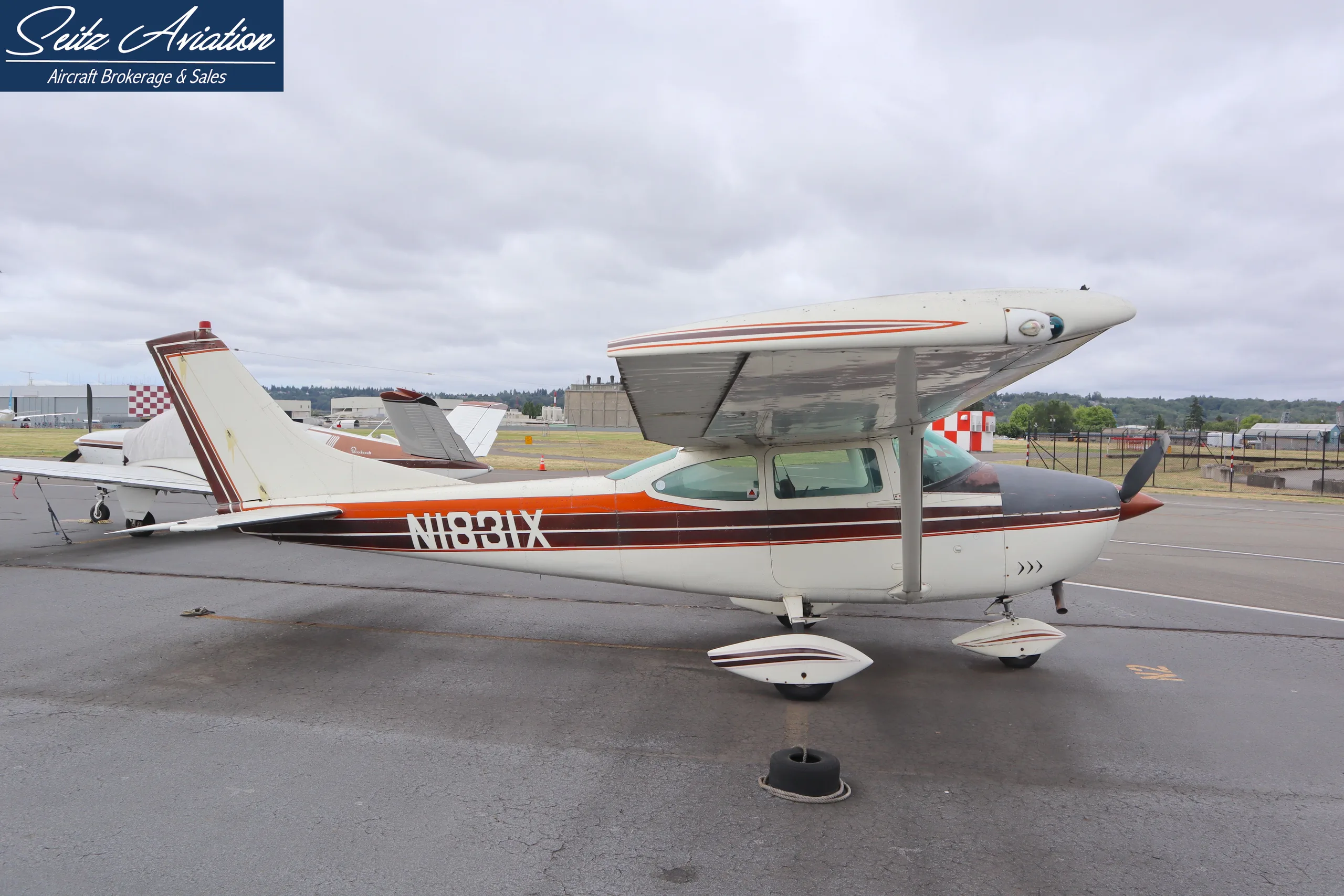 Exterior view of a 1964 Cessna 182H Skylane.