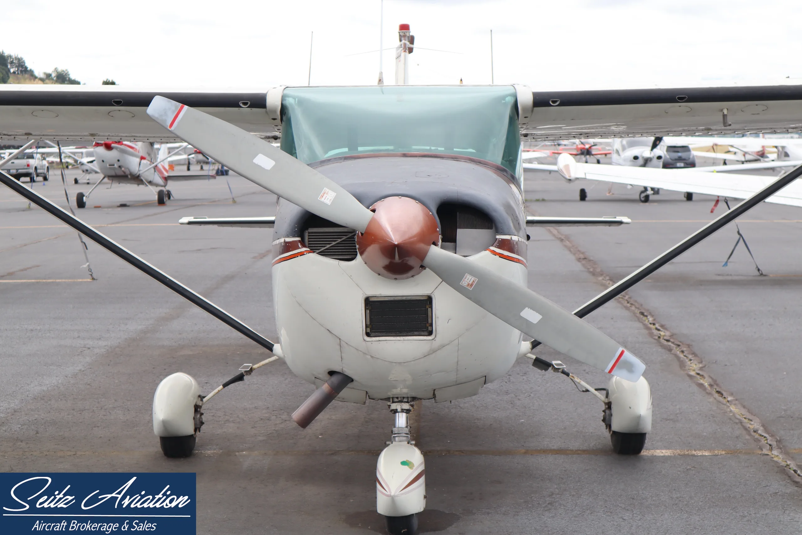 Exterior view of a 1964 Cessna 182H Skylane.