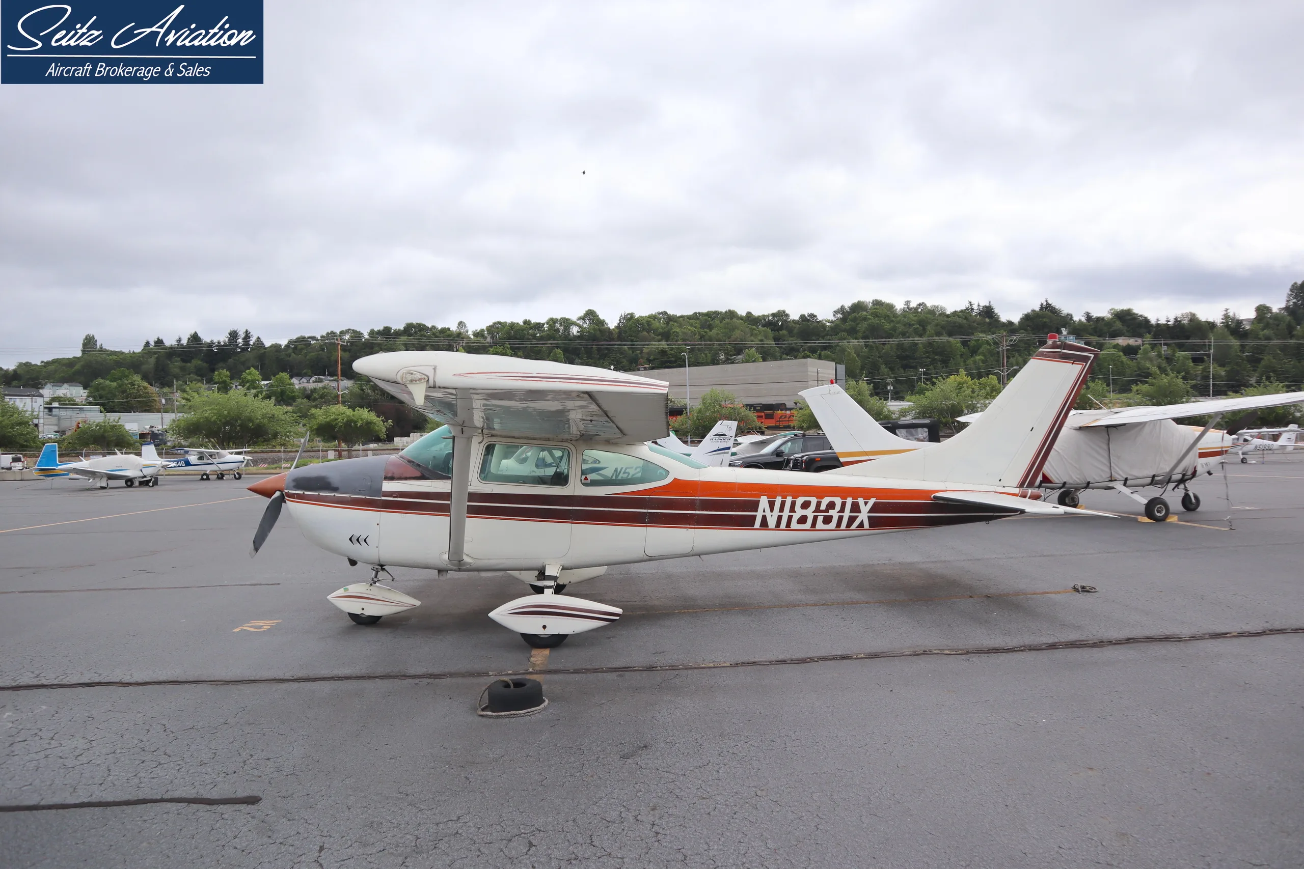 Exterior view of a 1964 Cessna 182H Skylane.