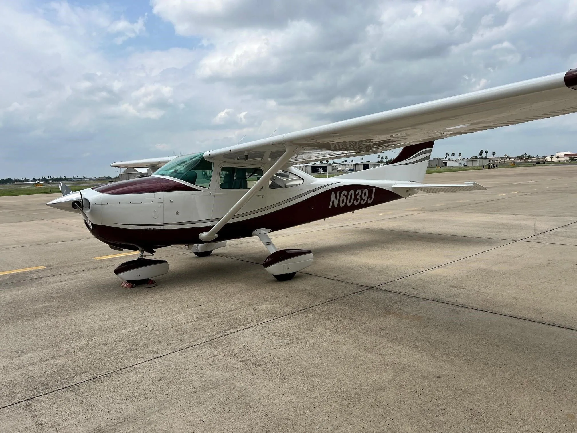 Exterior view of a 1975 Cessna 182P Skylane.