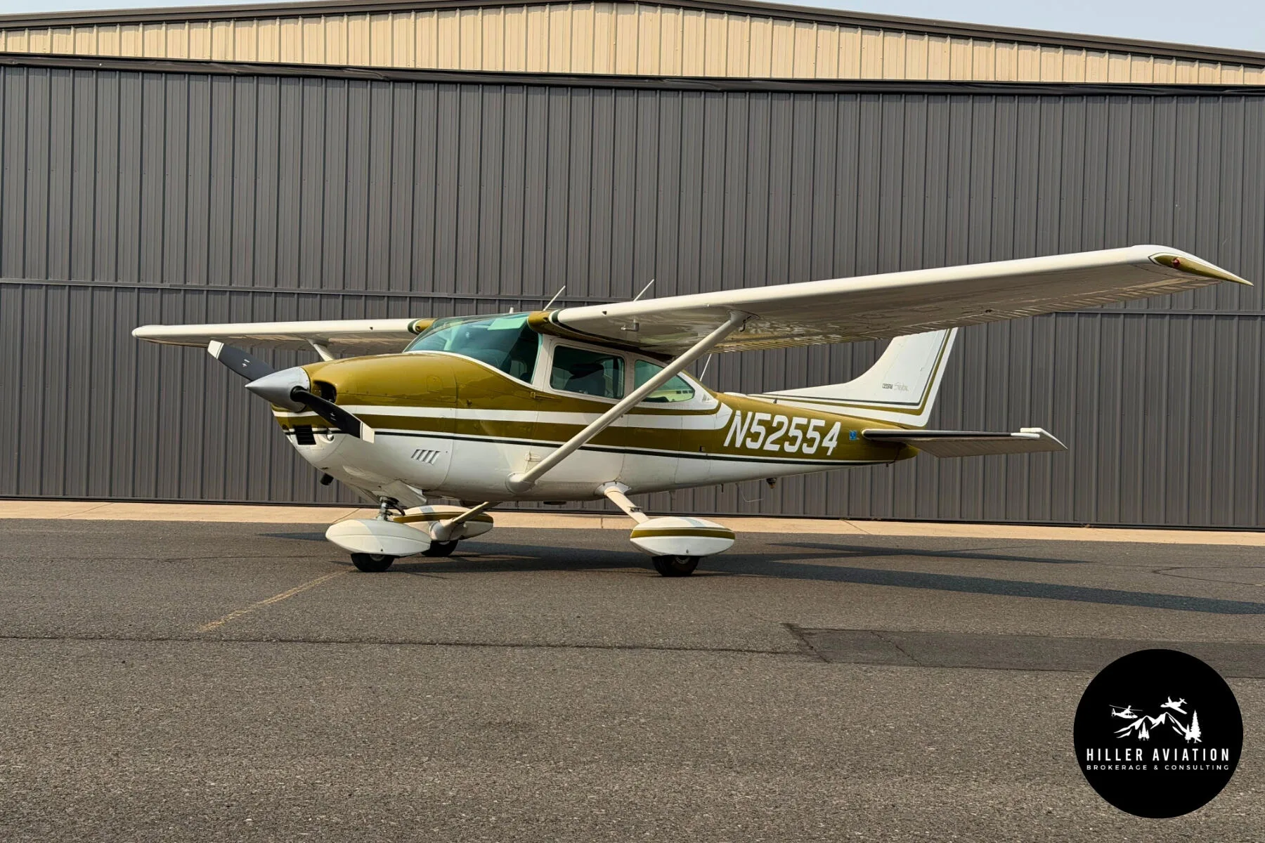 Marketing image of a 1974 Cessna 182P Skylane.