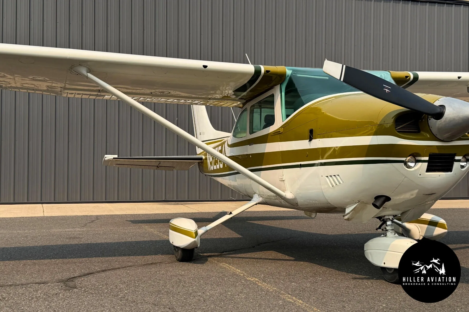 Exterior view of a 1974 Cessna 182P Skylane.