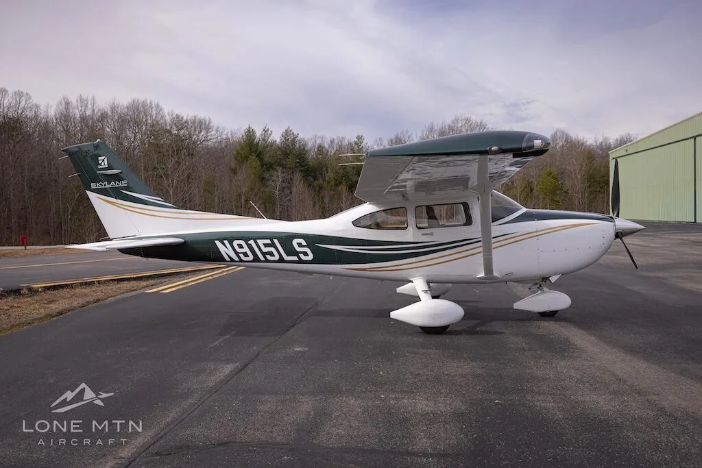 Exterior view of a 2023 Cessna 182T Skylane.