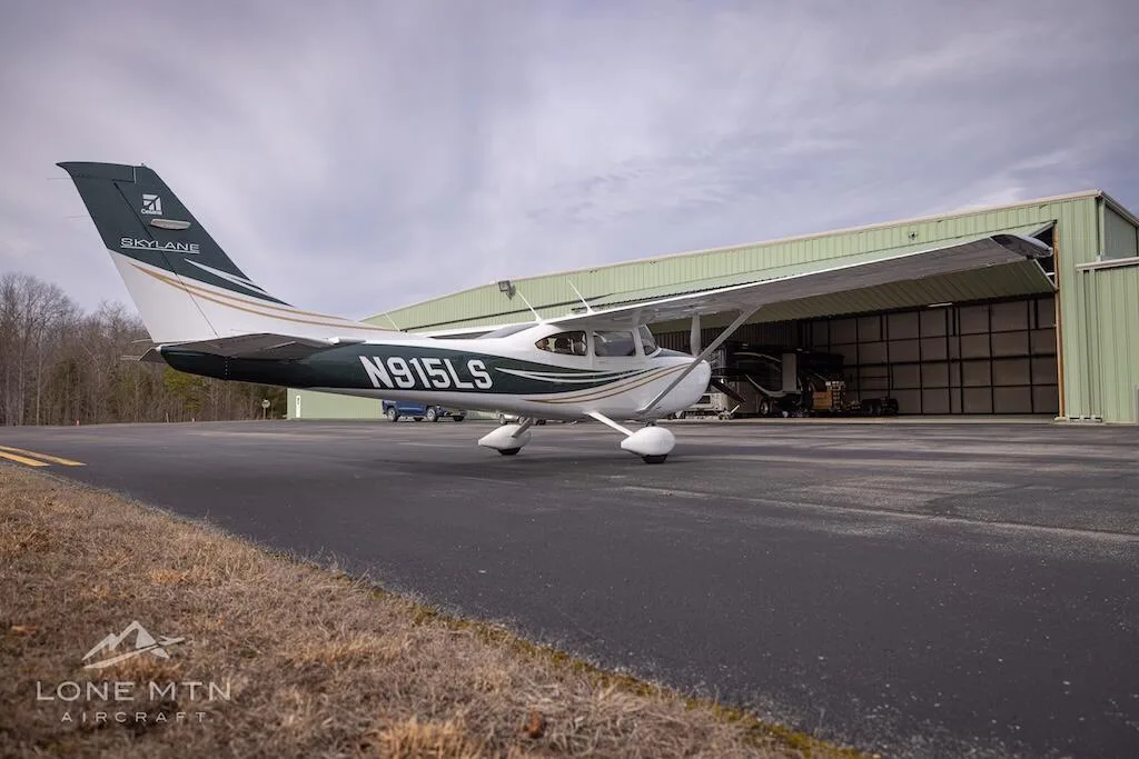 Exterior view of a 2023 Cessna 182T Skylane.