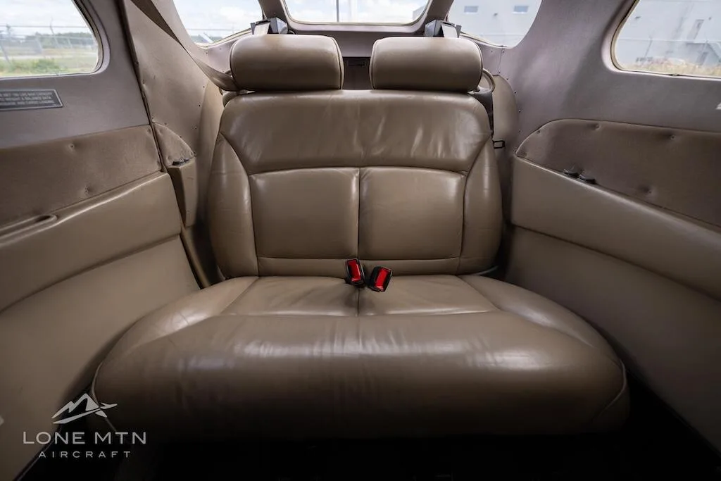 Cabin interior of a 1999 Cessna 206H.