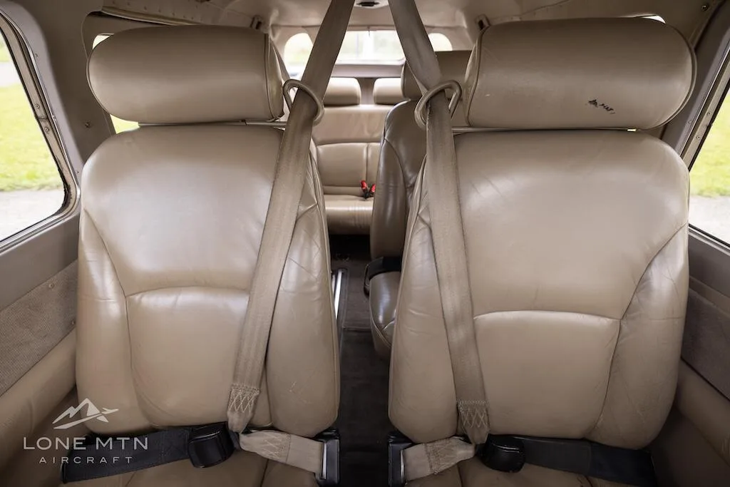 Cabin interior of a 1999 Cessna 206H.