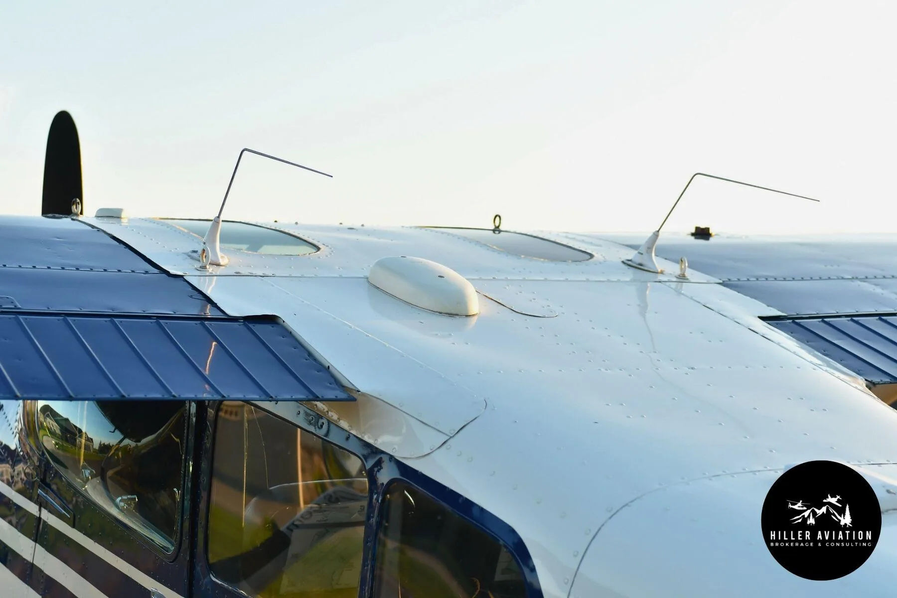Exterior view of a 1975 Cessna A185F Skywagon.