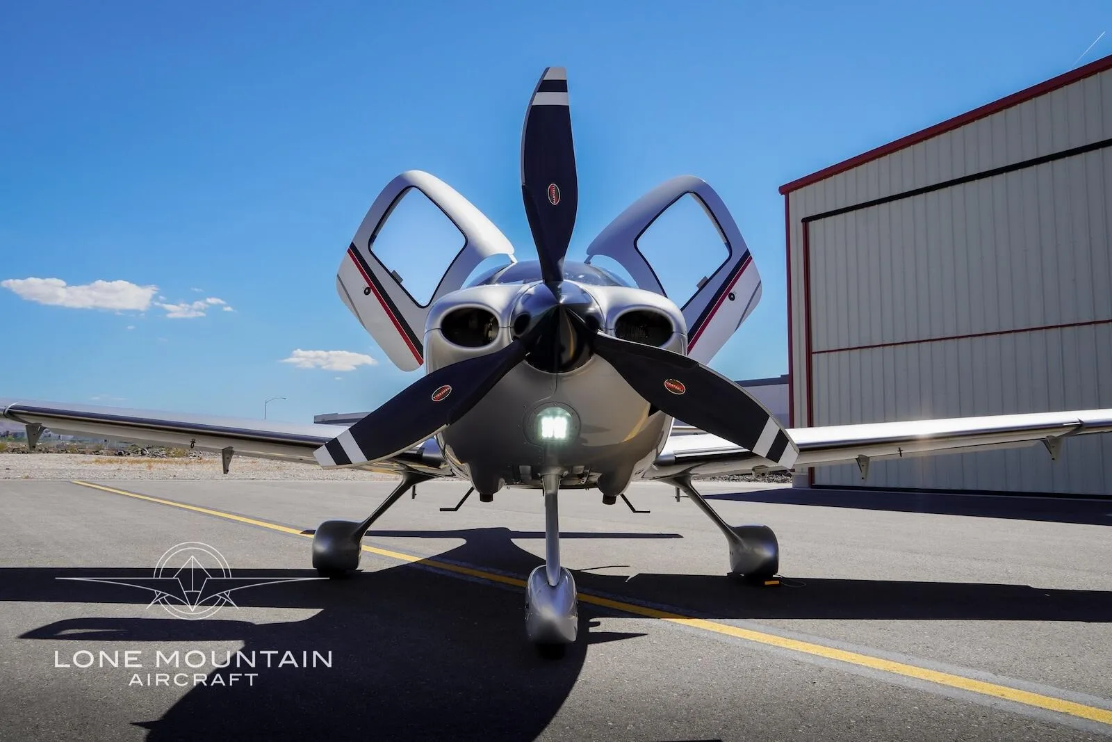 Exterior view of a 2013 Cirrus SR22T G5 GTS.