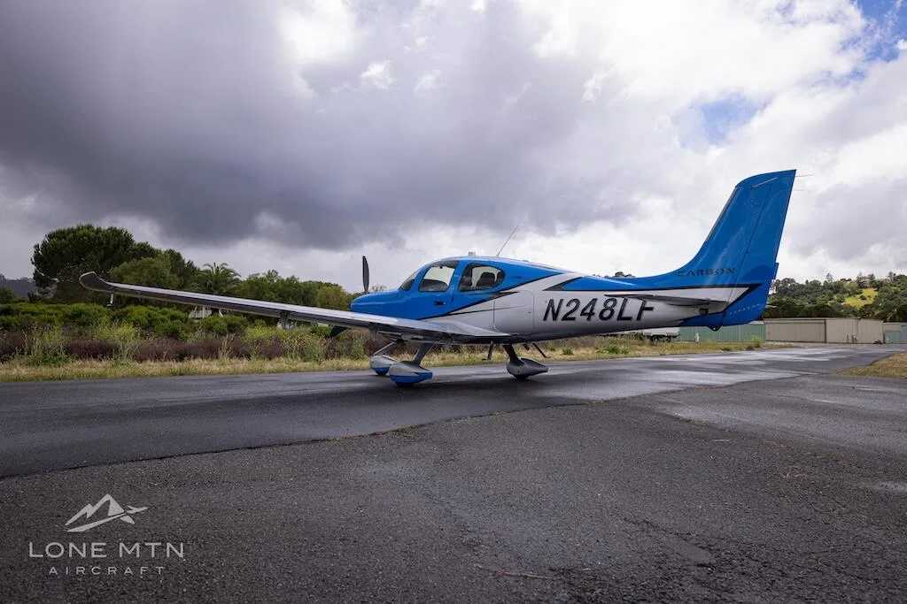 Exterior view of a 2020 Cirrus SR22T G6 GTS.