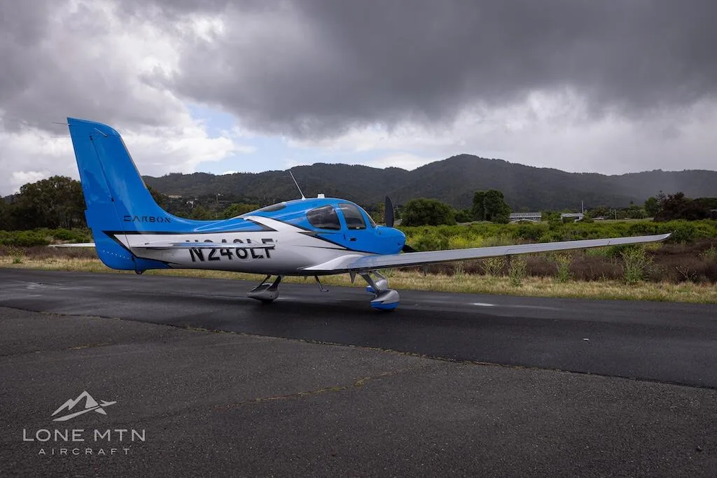 Exterior view of a 2020 Cirrus SR22T G6 GTS.