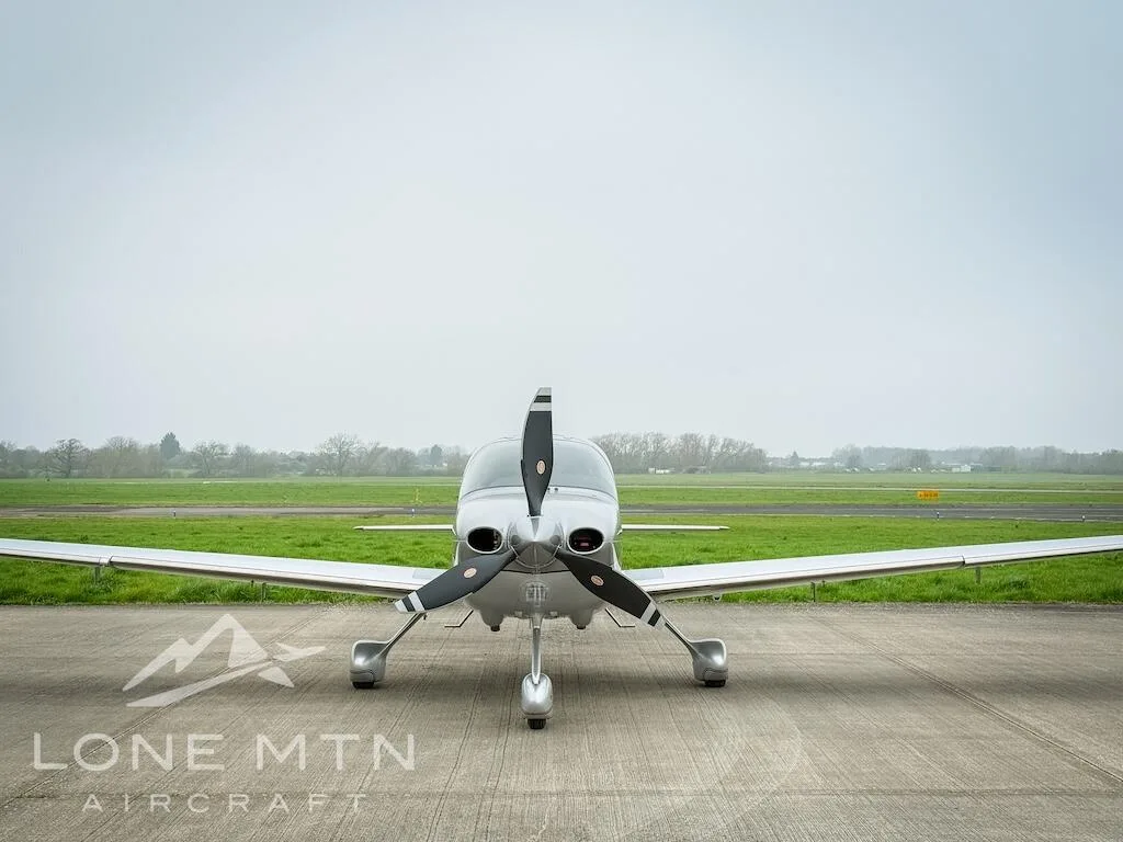 Exterior view of a 2023 Cirrus SR22T G6 GTS.