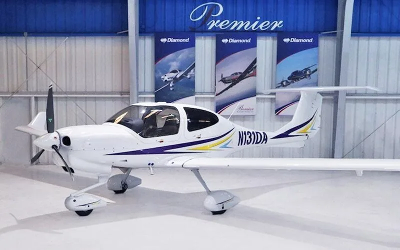 Exterior view of a 2021 Diamond DA40 NG.
