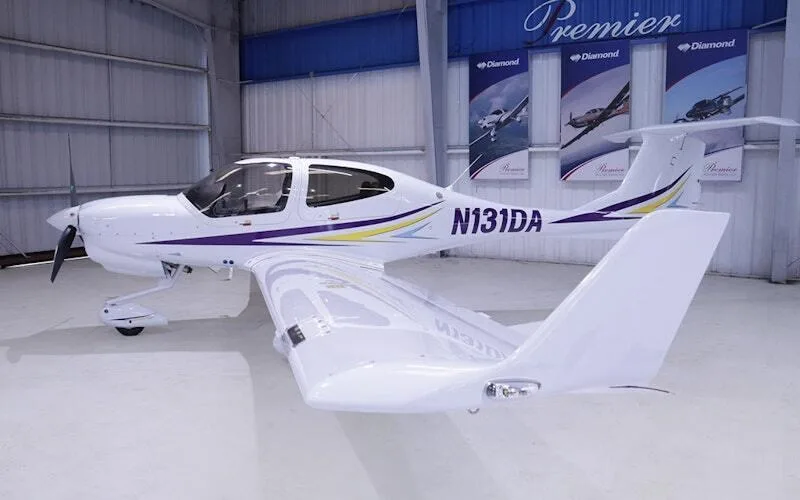 Exterior view of a 2021 Diamond DA40 NG.