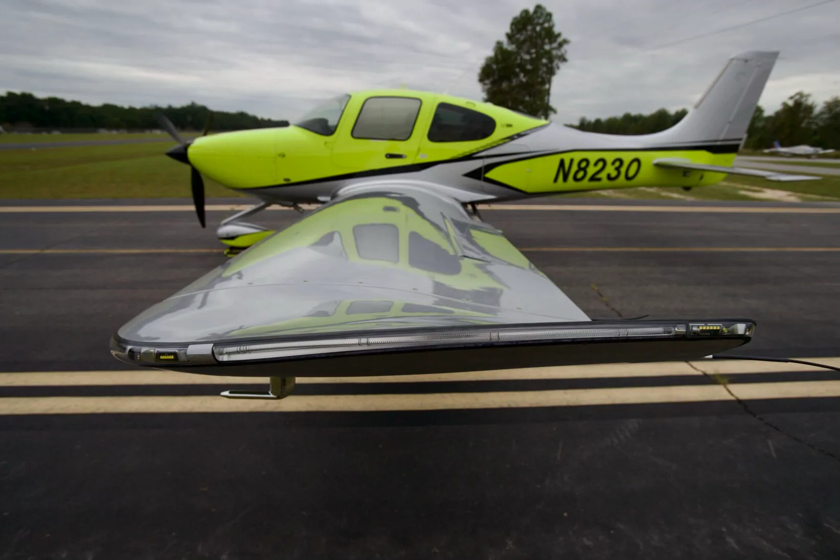 Exterior view of a 2025 Cirrus SR22 G7+ GTS.