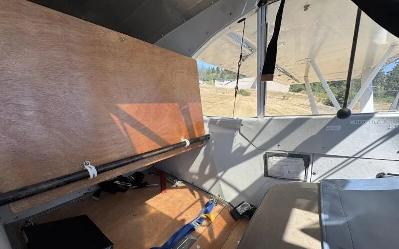 Cabin interior of a 1946 Piper PA-12 Super Cruiser.