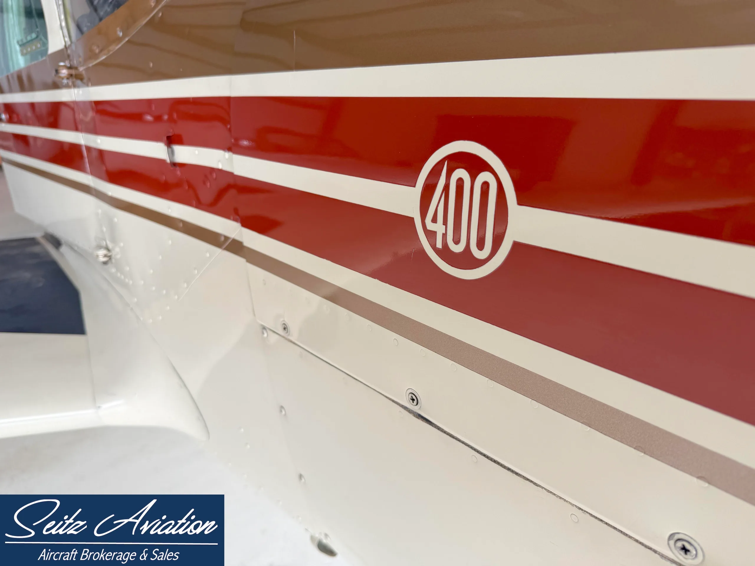 Exterior view of a 1965 Piper PA-24-400 Comanche.