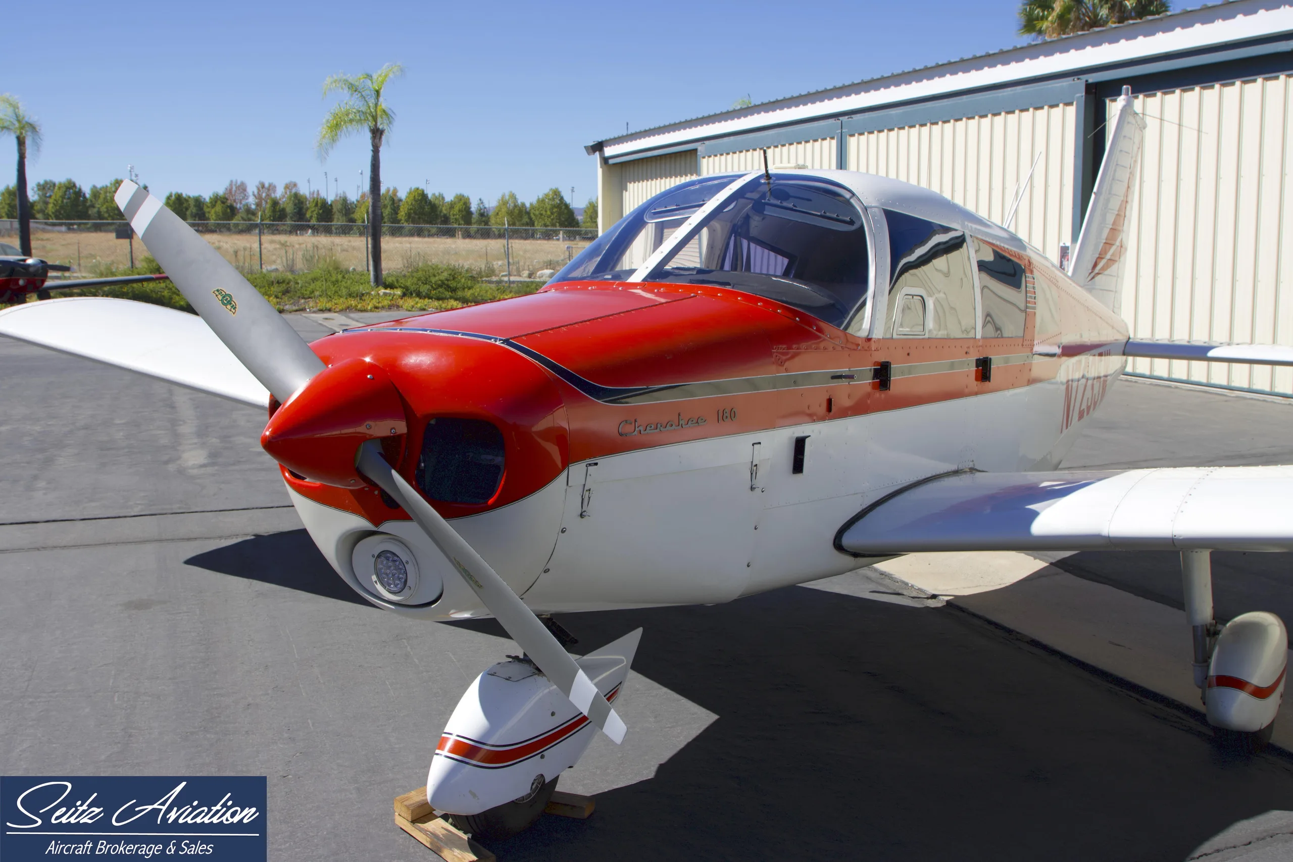 Exterior view of a 1963 Piper PA-28-180 Cherokee/Archer.