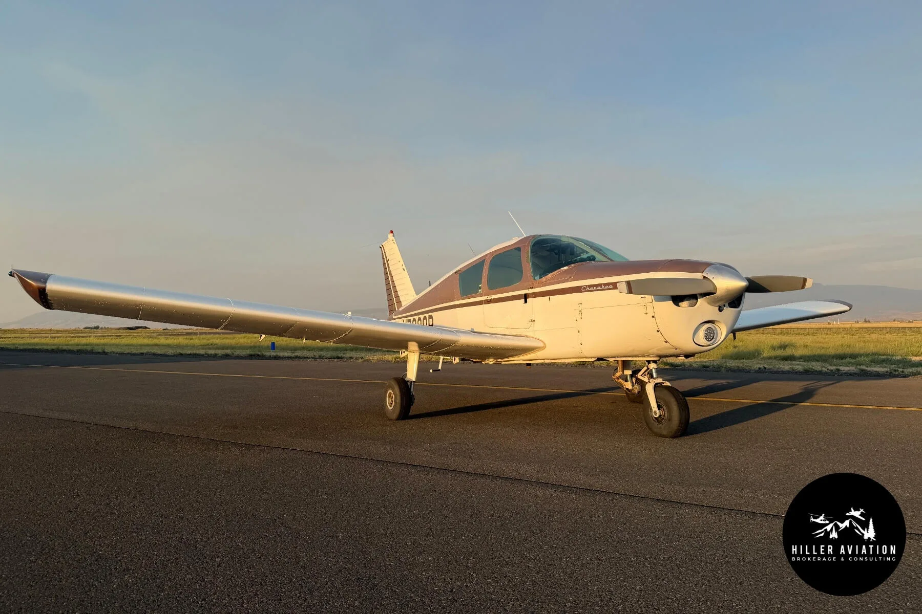 Exterior view of a 1966 Piper PA-28 Cherokee.