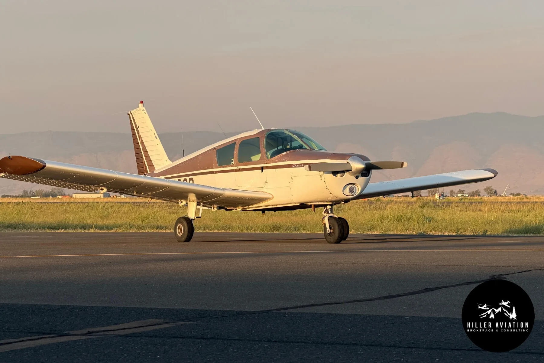 Exterior view of a 1966 Piper PA-28 Cherokee.