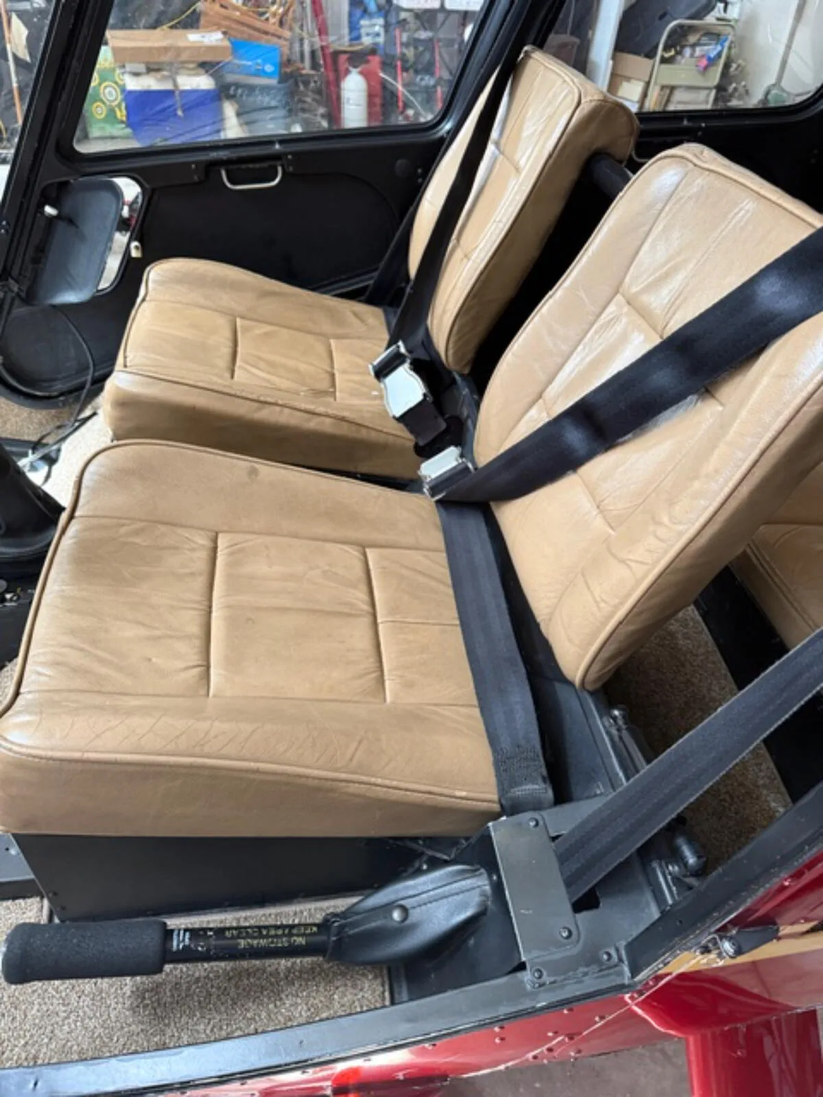 Cabin interior of a 2003 Robinson R44 Raven.