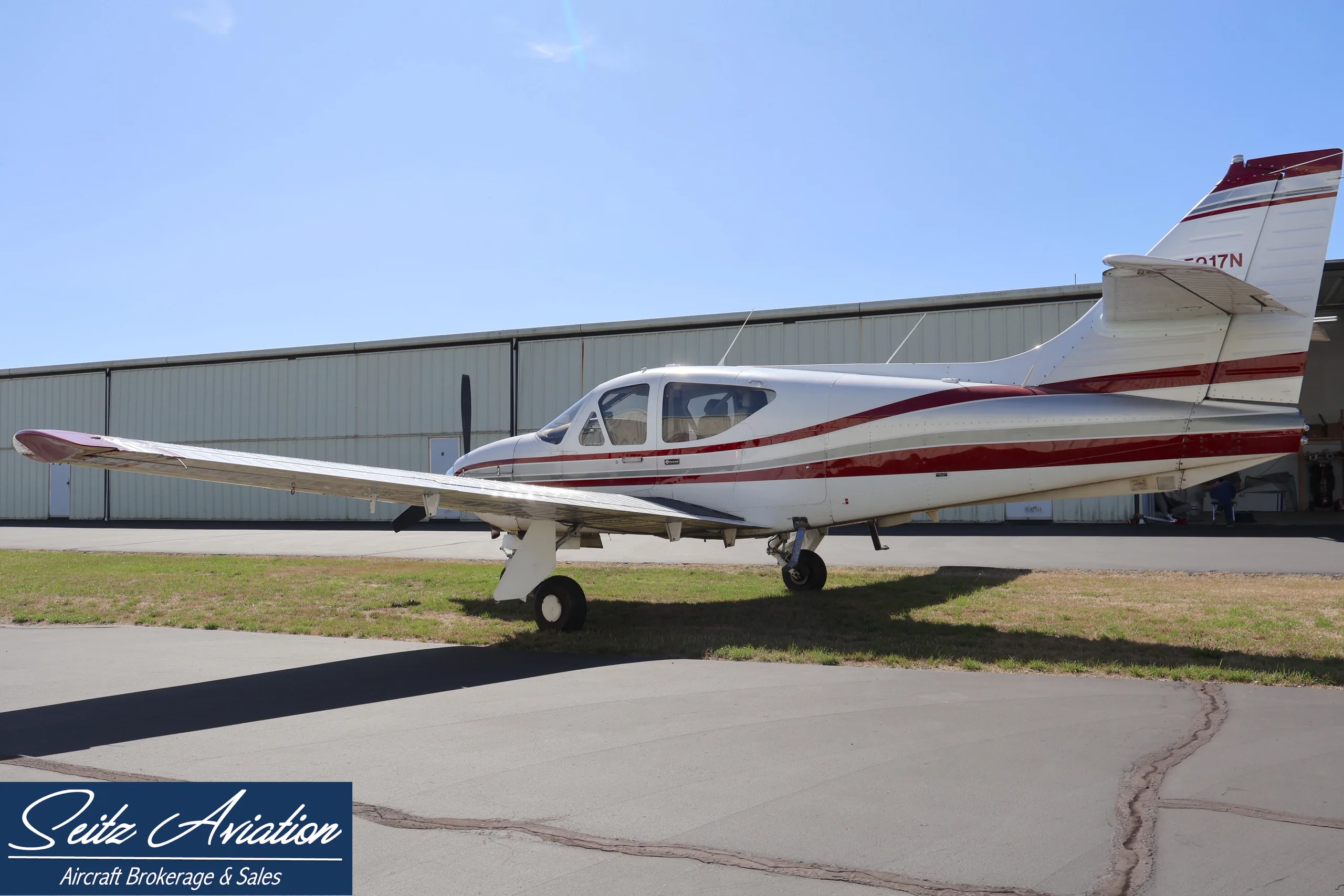 Exterior view of a 1979 Rockwell Commander 114A.
