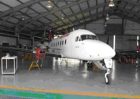 Exterior view of a 1998 Beechcraft 1900D, UE-342.