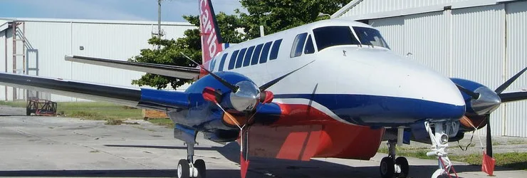 Exterior view of a 1998 Beechcraft 1900D, UE-342.