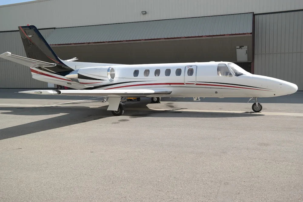Cabin interior of a 1987 Cessna Citation S/II - Model S550.