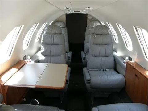 Cabin interior of a 1987 Cessna Citation S/II - Model S550.