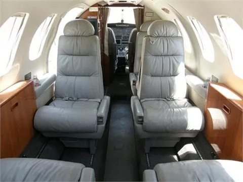 Cabin interior of a 1987 Cessna Citation S/II - Model S550.
