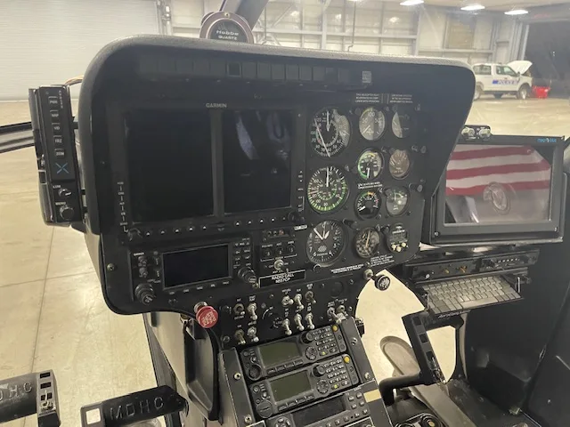 Cockpit and instrument panel of a 2011.