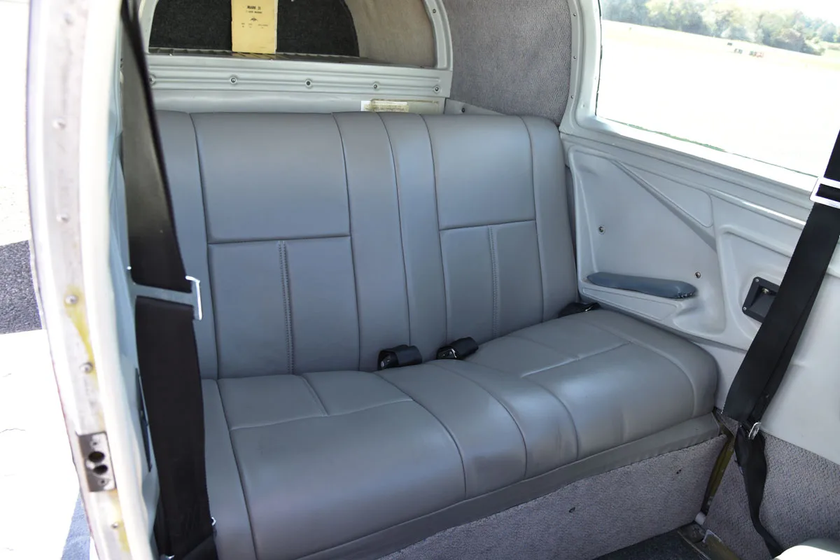 Cabin interior of a 1966 Mooney M20C.