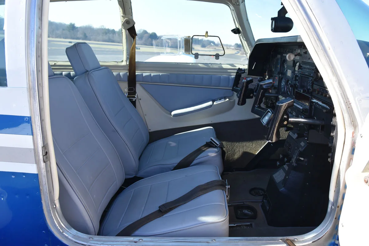 Cabin interior of a 1978 Mooney M20J ’78.